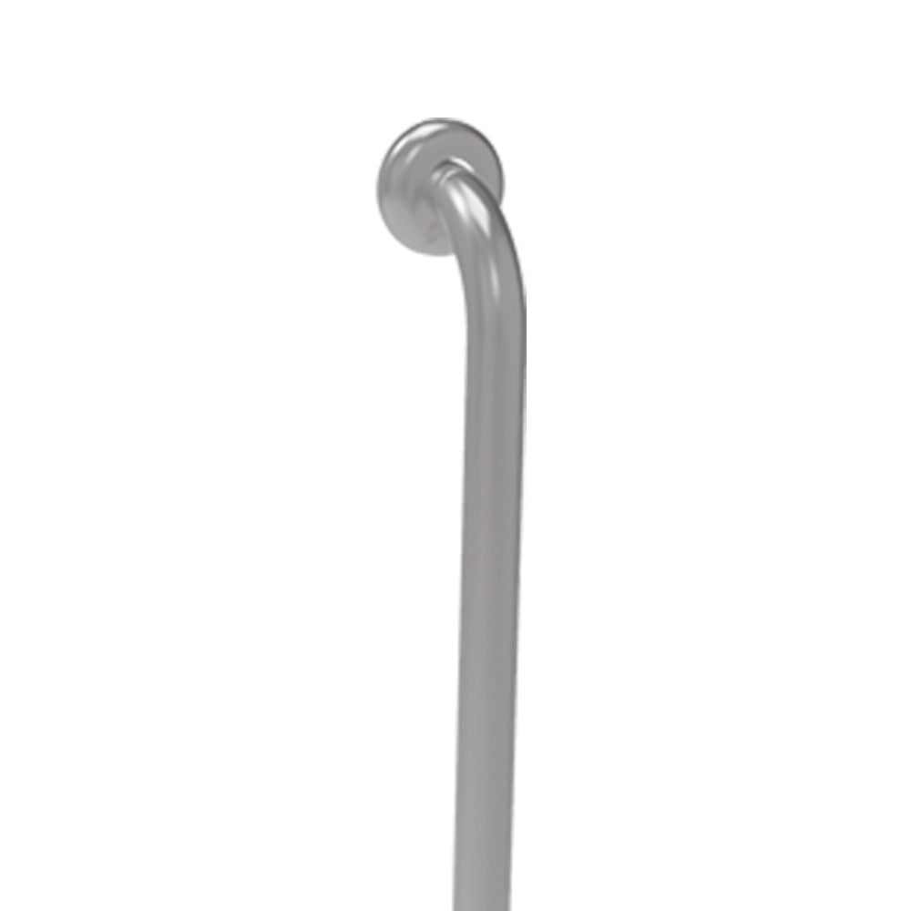 Maniglia verticale sinistra cm 35x65 inox lucido per bagni disabili ed anziani