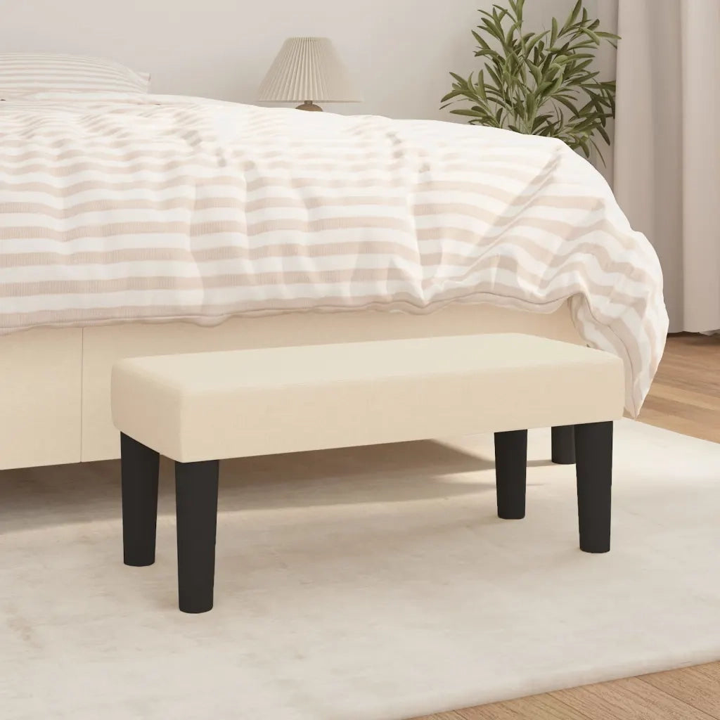 Panca Crema 70x30x30 cm in Tessuto CFW2903700