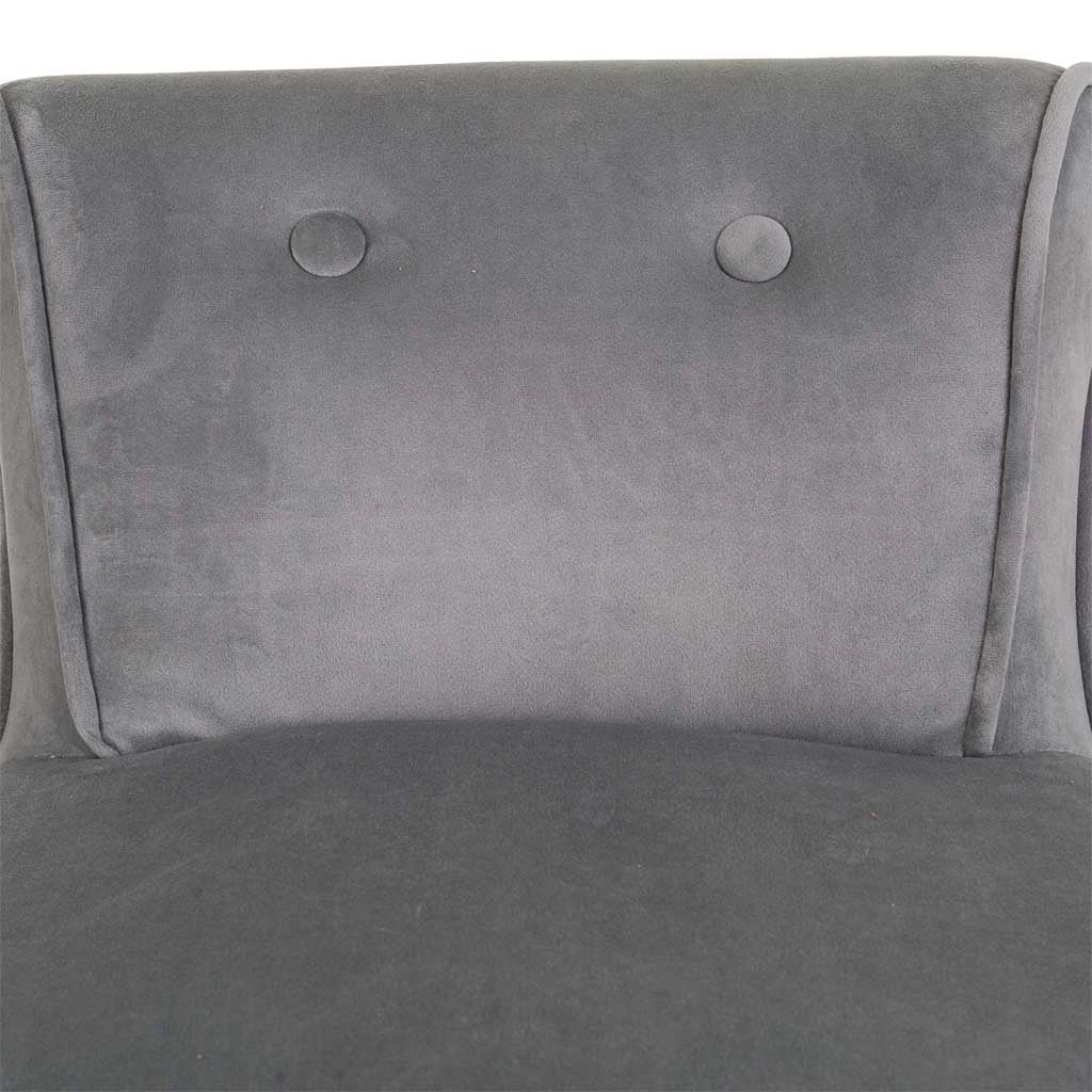 Sgabello imbottita in legno grigio 45x46x36/58h