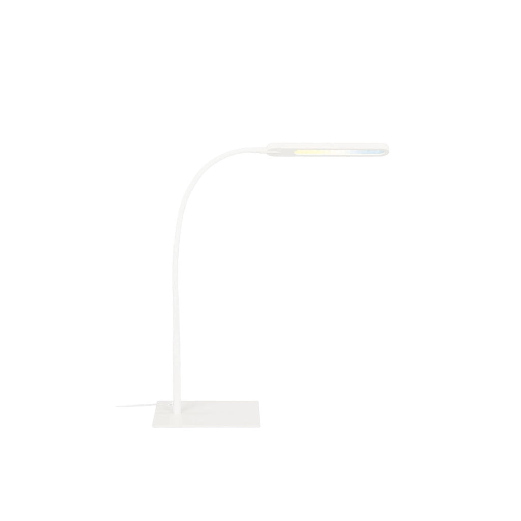 Lampada Da Tavolo Moderna Servo Metallo Bianco Led Integrato 6,5W 3000K