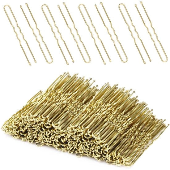 Spille per capelli a forma di U, 200 pezzi, accessori per styling capelli per donne, clip a forma di francesina, spille per capelli metalliche.