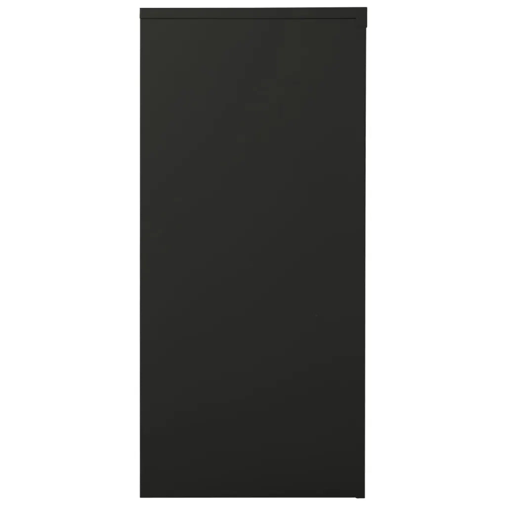 Armadio con Ante Scorrevoli Antracite 90x40x90 cm in Acciaio 335957