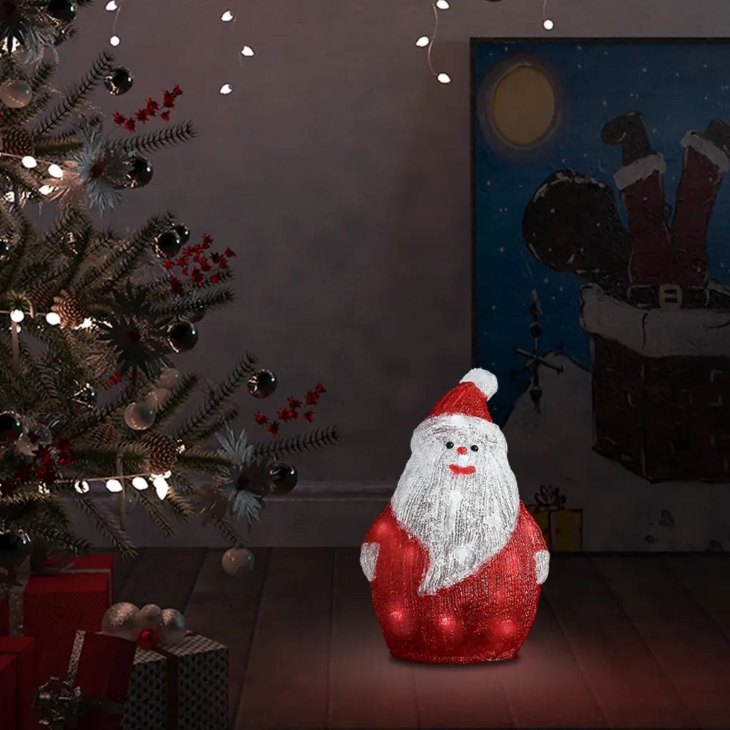 Babbo Natale LED in Acrilico per Interno ed Esterno 28 cm CFW5692960