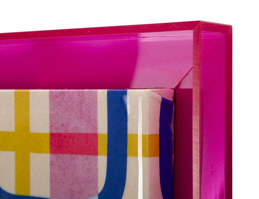 Stampa su Tela Laccatto Modis con Cornice 60x3,3x80 cm in Pino e Tela e Plastica