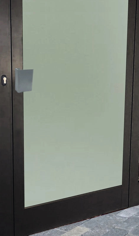 Maniglia tirante per porta  SAGUATTI 316/150E in alluminio argento satinato