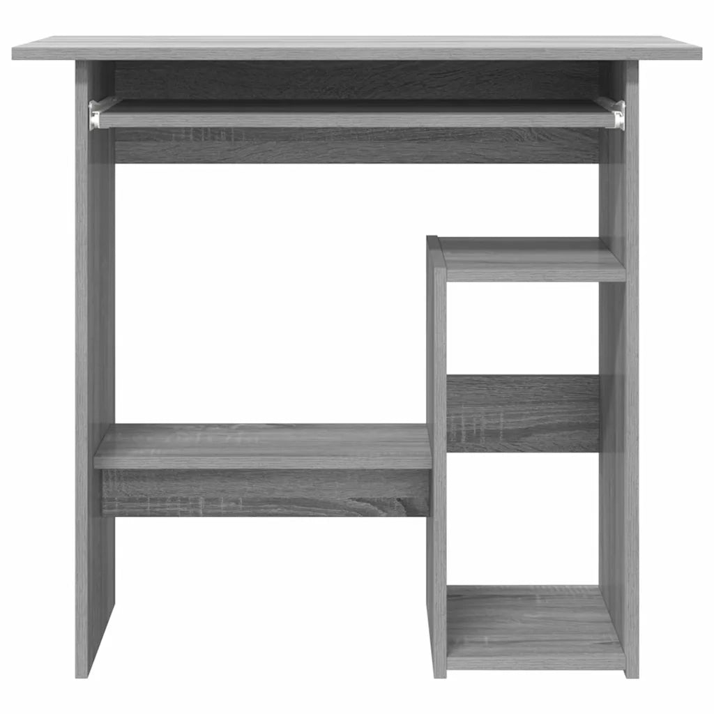 Scrivania | Tavolo da Ufficio Grigio Sonoma 80x45x74 cm in Legno Multistrato