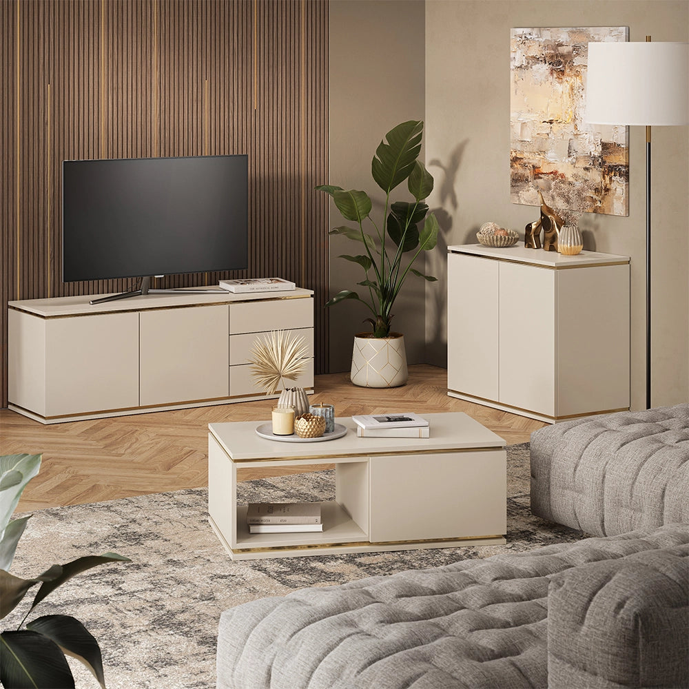 Vicco Mobile tv Cachemire 135 x 48.6 cm con 2 ante e 3 cassetti