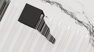 Parete Doccia Rea Aero Intimo Black Mat 120