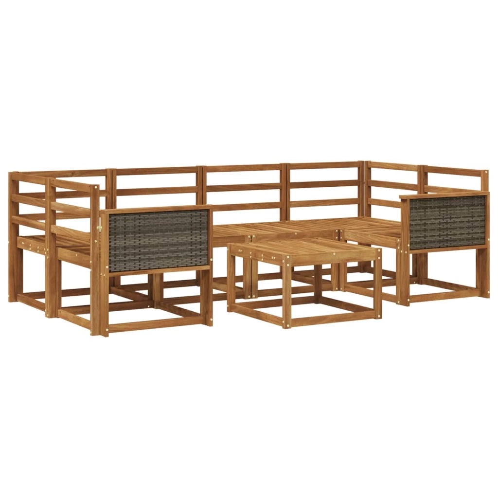 Set di divani da esterno 5 pcs Naturale