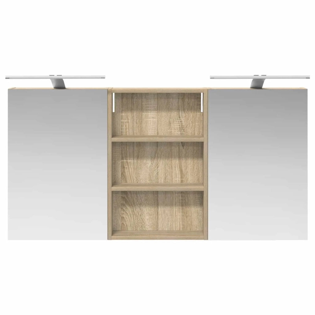 Set di Armadi da Bagno con porta 3 pcs 120 x 10,5 x 60,5 cm 3403738
