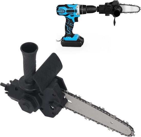 Adattatore di conversione da trapano a sega portatile per manico da lavoro - adattatore da trapano a sega per uso all'aperto - trapano elettrico 15 cm - contenuto in HTML.