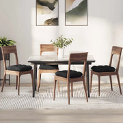 Cuscini per Seduta 4 pcs Nero 45 x 45 x 12 cm Tessuto
