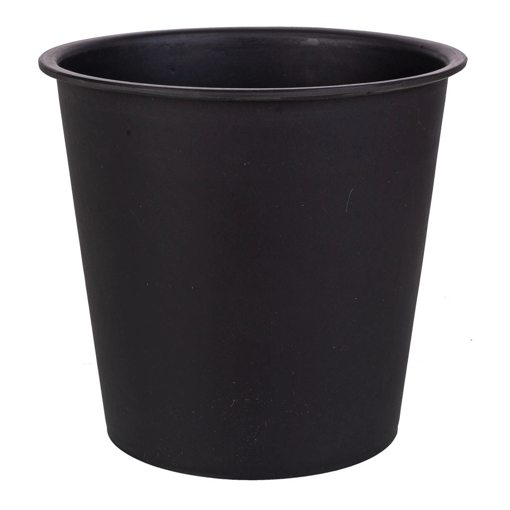 Vaso da fiori in polyrattan bianco d28x40h