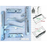KIT 2PZ CERNIERA MOLLA PORTA FORNO CUCINA NARDI FRATELLI ONOFRI - NARDI