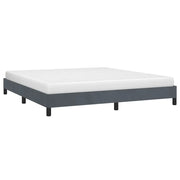 Struttura letto senza Materasso Grigio Scuro California King Velluto 347016