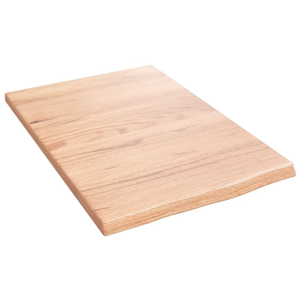 Piano Bagno Marrone Chiaro 40x60x2 cm Legno Massello Trattato CFW2011673