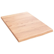 Piano Bagno Marrone Chiaro 40x60x2 cm Legno Massello Trattato CFW2011673