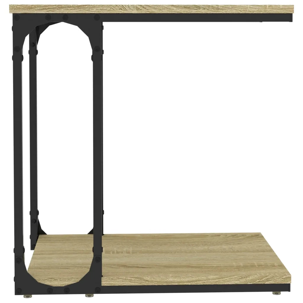 Tavolino-Tavolino da soggiorno-Tavolo Rovere Sonoma 50x35x52 cm in Legno Multistrato
