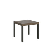 Tavolo allungabile 90x90/246 cm Every tortora gambe antracite