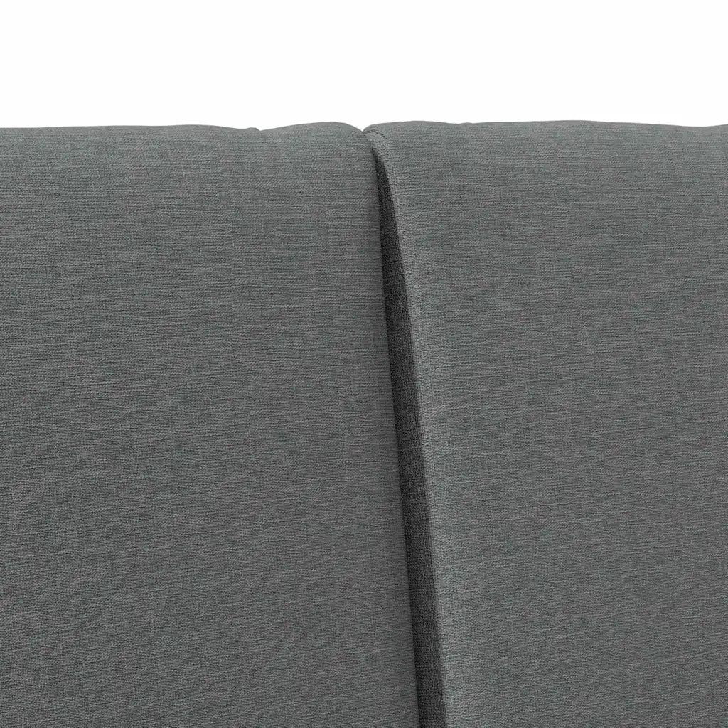 Testiera | Testata imbottita Grigio scuro 150 cm Pino massello
