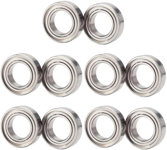 Lagers a Scorrimento 10 pezzi 9mm x 14mm x 4.5mm Metallo Acciaio Lagers Chiusi per Bicicletta, Duratura e Affidabilità