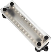 Blocco distributore - Bucature - M6 - Viti - Viti a molla - Kit - Copertura - Terminali - 12V-48V - 100A - Adatto a - CC - Nero - Modello A.