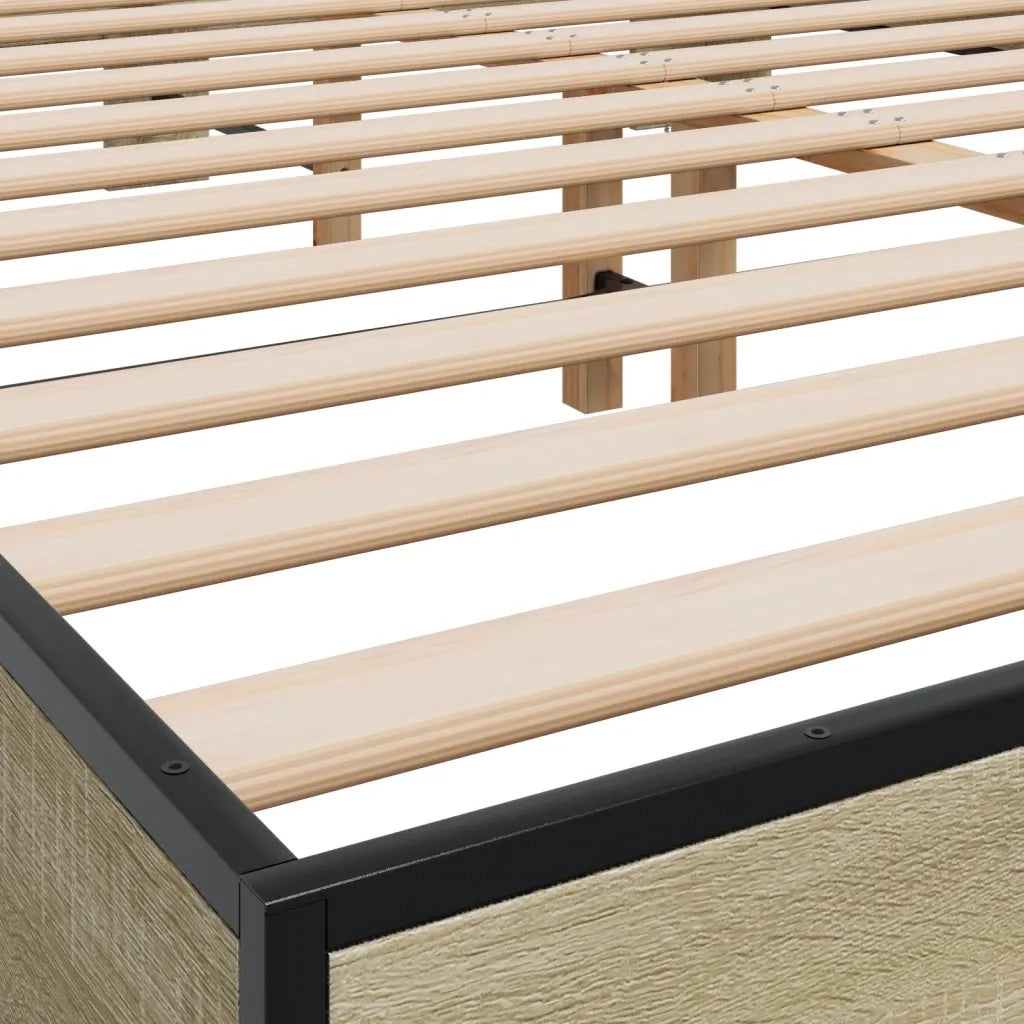 Giroletto Rovere Sonoma 150x200 cm in Legno Multistrato Metallo 3280233
