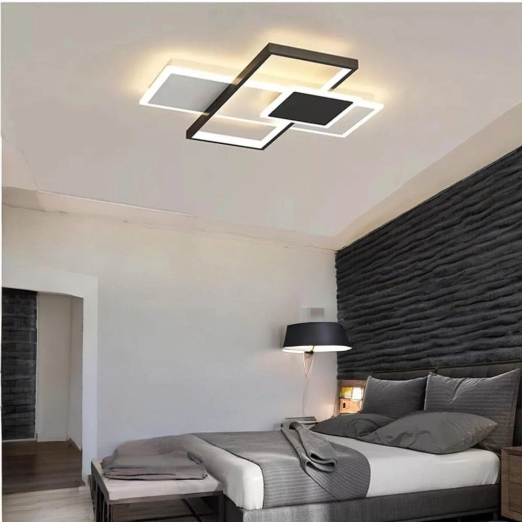 Plafoniera LED Moderna 46W, Tecnologia CCT Luce selezionabile Fredda, Naturale, Calda, Ideale per Soffitto Camera da Letto, Salone, Cucina