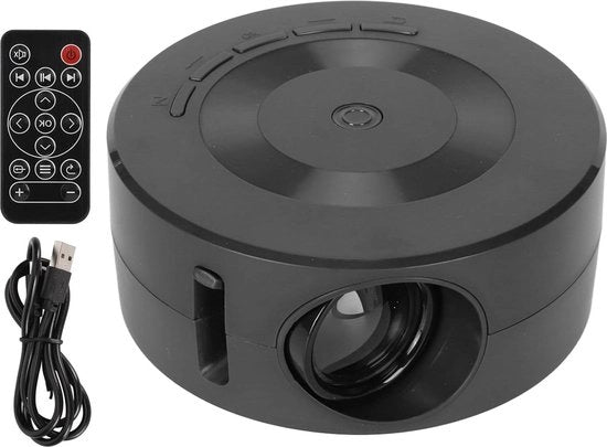 Proiettore portatile 1080p Proiettore per schermo per dispositivi iOS e Android - Compatibile con telefoni e tablet - Supporto AUX e USB