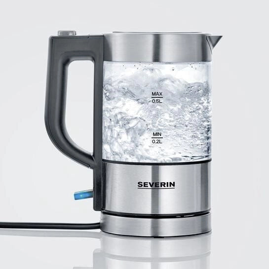 Severin WK 3472 bollitore elettrico 0,5 L 1100 W Argento