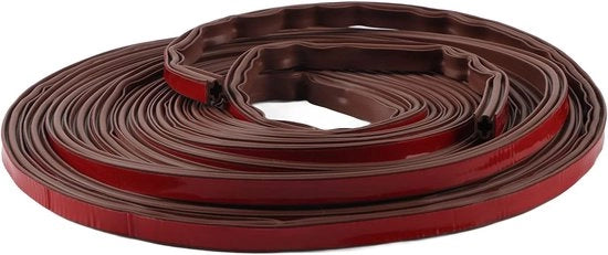 Striscia di sigillatura in silicone e gomma per porte (altezza 8mm) - marrone