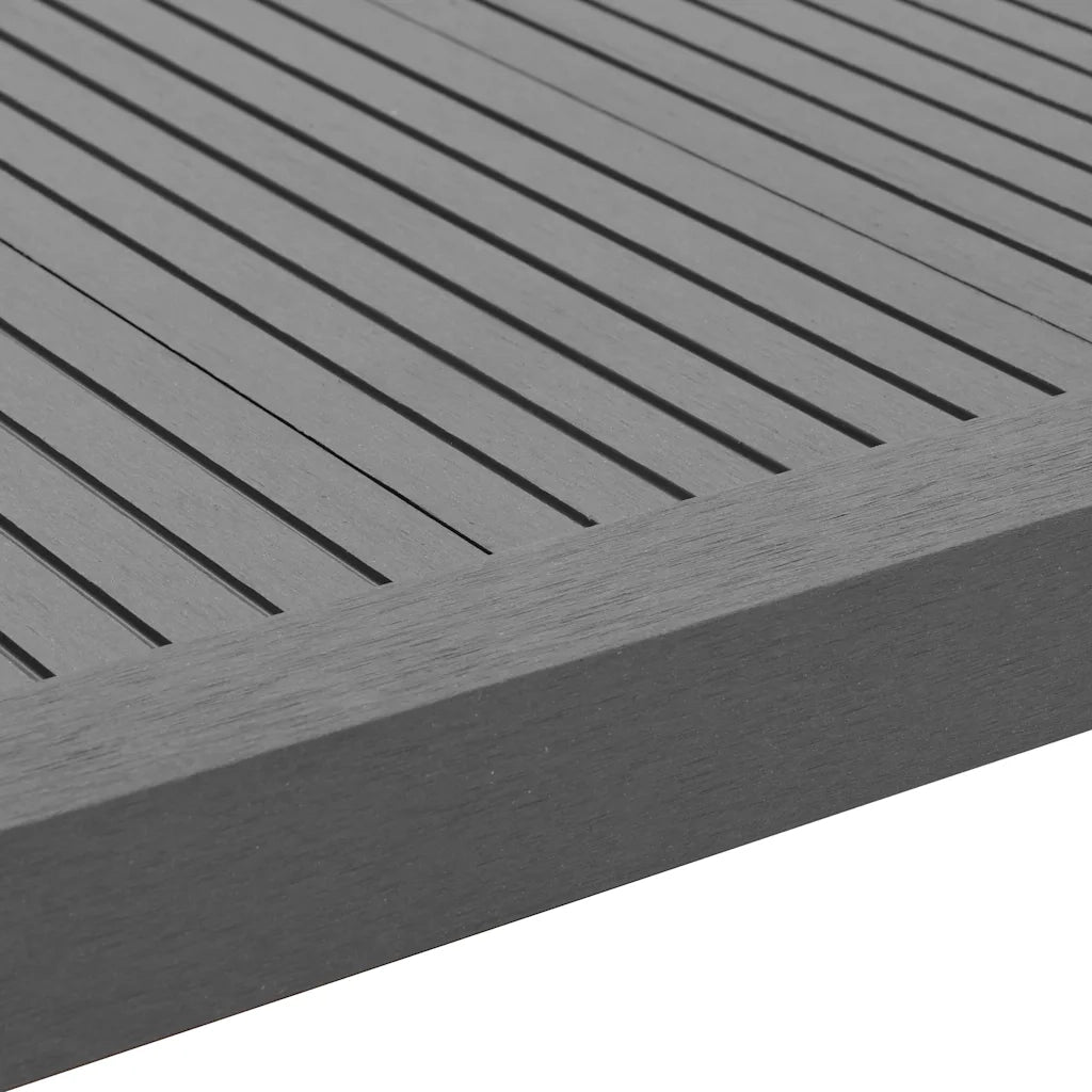 Profili Angolari per Bordi 5 pz in WPC 170 cm Grigio CFW6174396