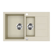 Bergström Lavello Beige 80 x 50 cm con area di asciugatura