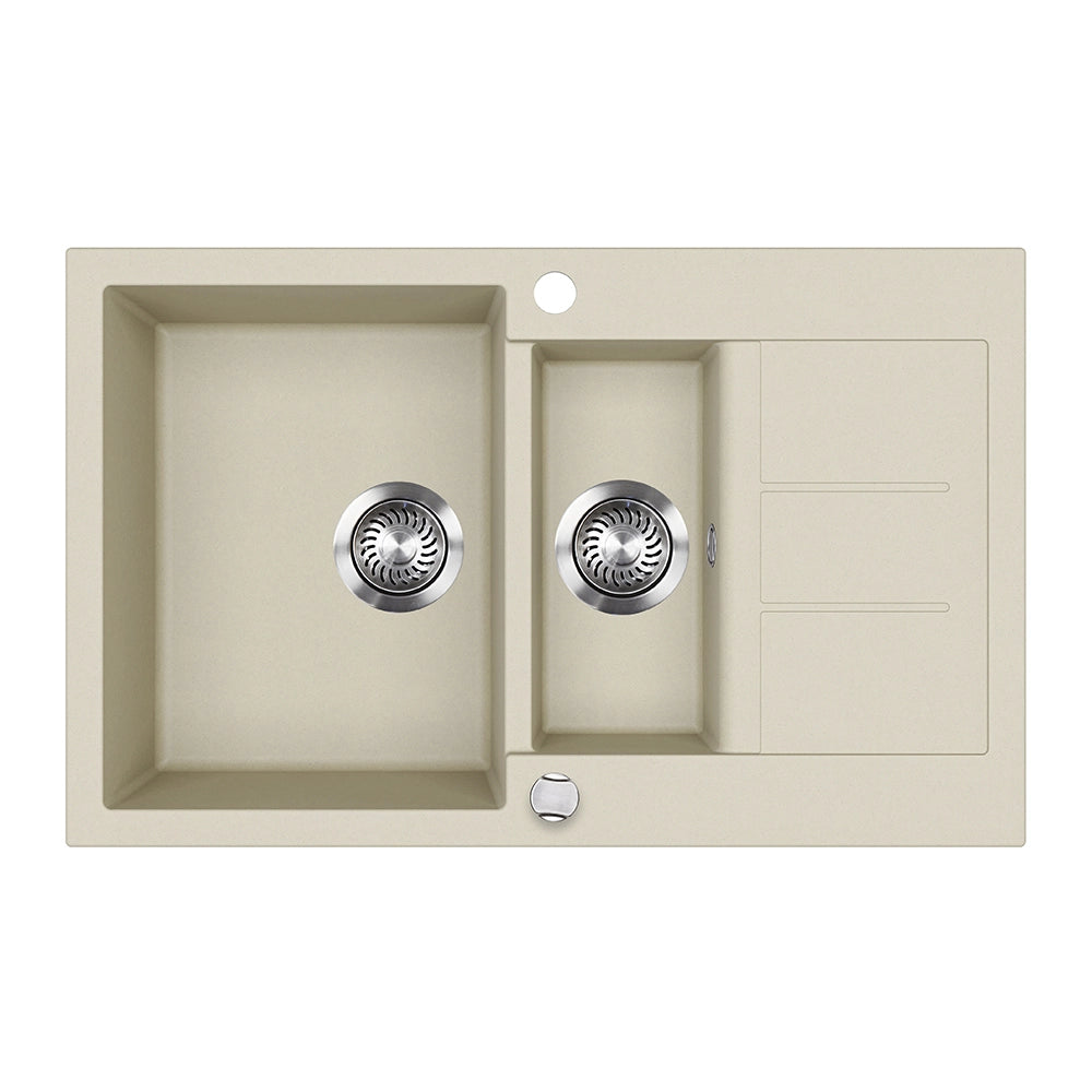 Bergström Lavello Beige 80 x 50 cm con area di asciugatura