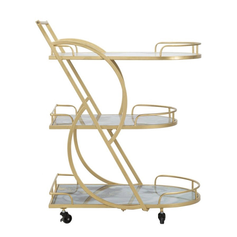 Carrello Marble Glassortiti Mix Cm71x45,5x84,5