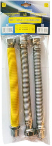 Kit scaldabagno kit caldaia flessibili estensibili 200 400 gas 1/2 mf uni 11353 2x1/2 mf acqua DM 174