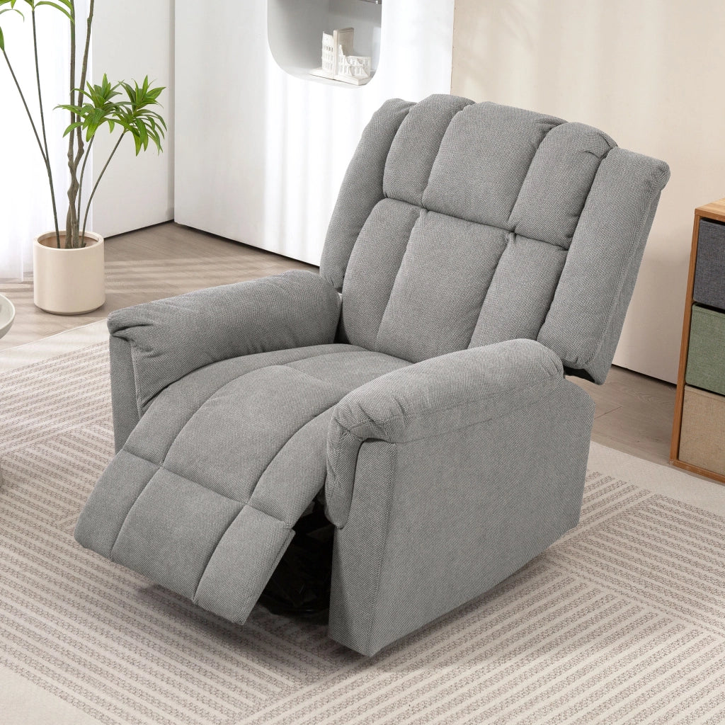 Poltrona elettrica reclinabile con massaggio e riscaldamento ¨C zephmum ¨C grigio scuro