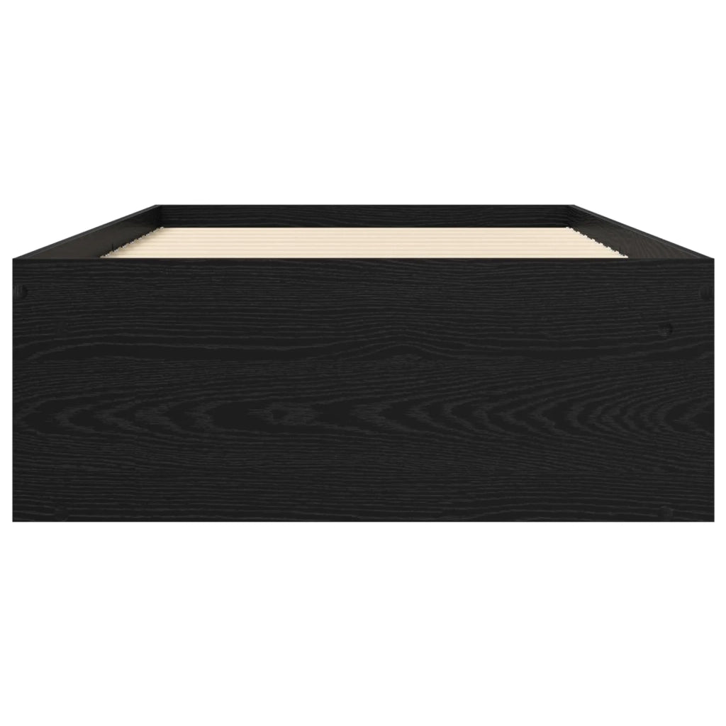 Telaio del letto con storage Rovere Nero 80 x 200 cm 3429523