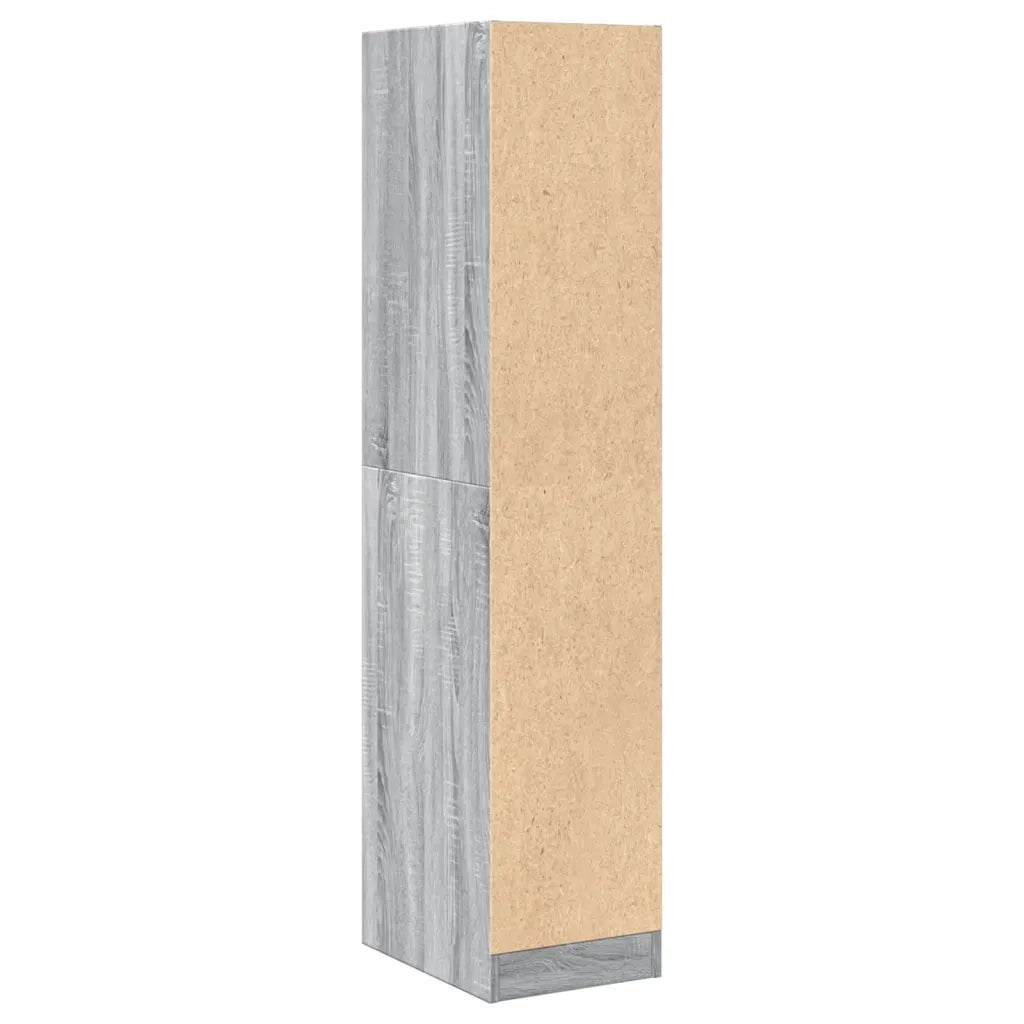 Armadietto da Farmacia Grigio Sonoma 30x41x144,5 cm Truciolato 855174