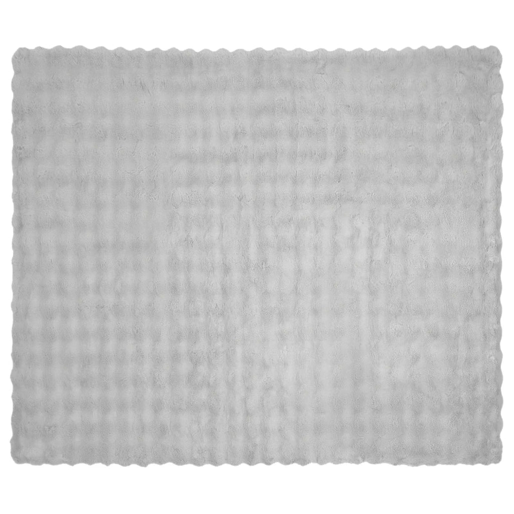 Coperta antiscivolo in finta di coniglio Olite 4 pcs Grigio