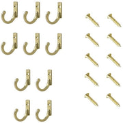 Wandmontati haakhanger pesanti - Stile retro - Ghiaccio - Adatto per cucina e bagno - 10 pezzi