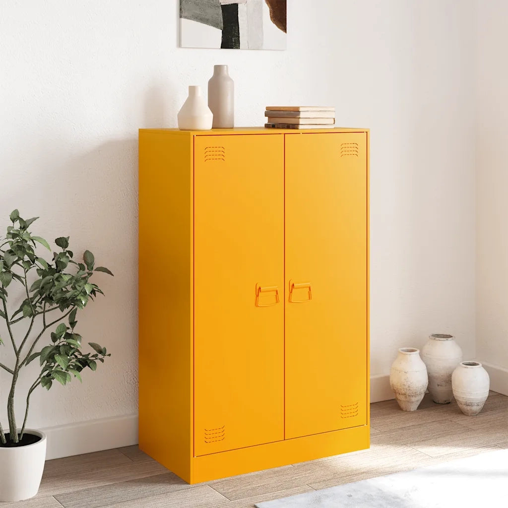 Credenza | Madia | Buffet da pranzo | Armadio da pranzo Antracite 67x39x107 cm in Acciaio