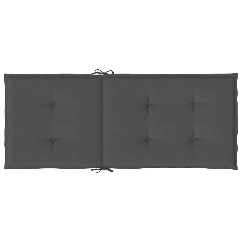 Cuscini per Sedie 6 pz | Cuscini per sedie Antracite 120x50x3 cm in Tessuto