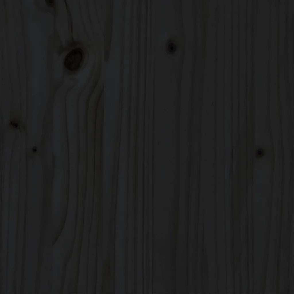 Giroletto Nero in Legno Massello 75x190 cm 2FT6 Small Single cod mxl 34921