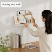 Floating Shelf, White, 80x23.5x3.8 Cm, MDF