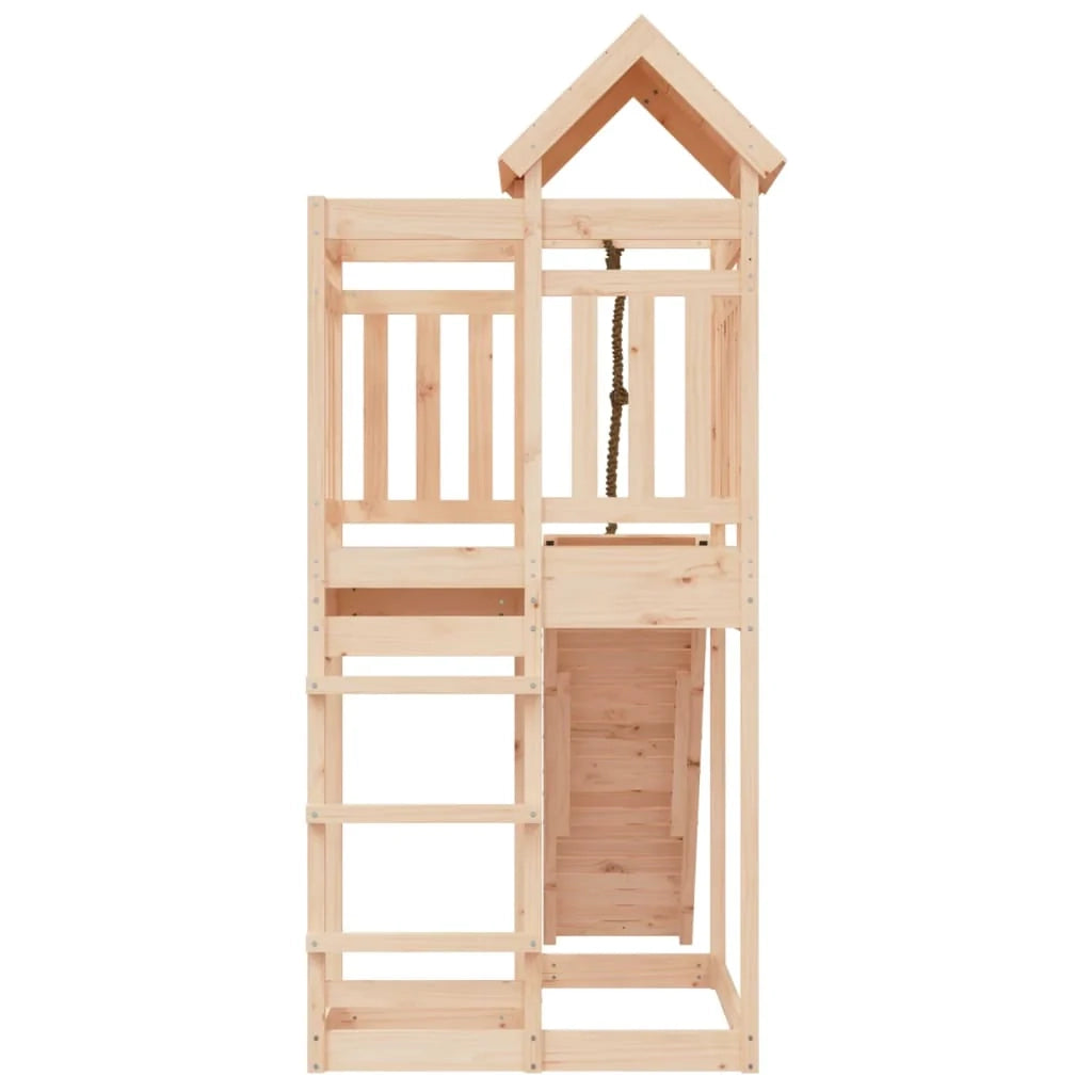 Casetta da gioco con parete da arrampicata 107 x 196 x 238 cm in legno di pino massiccio 02_0004927