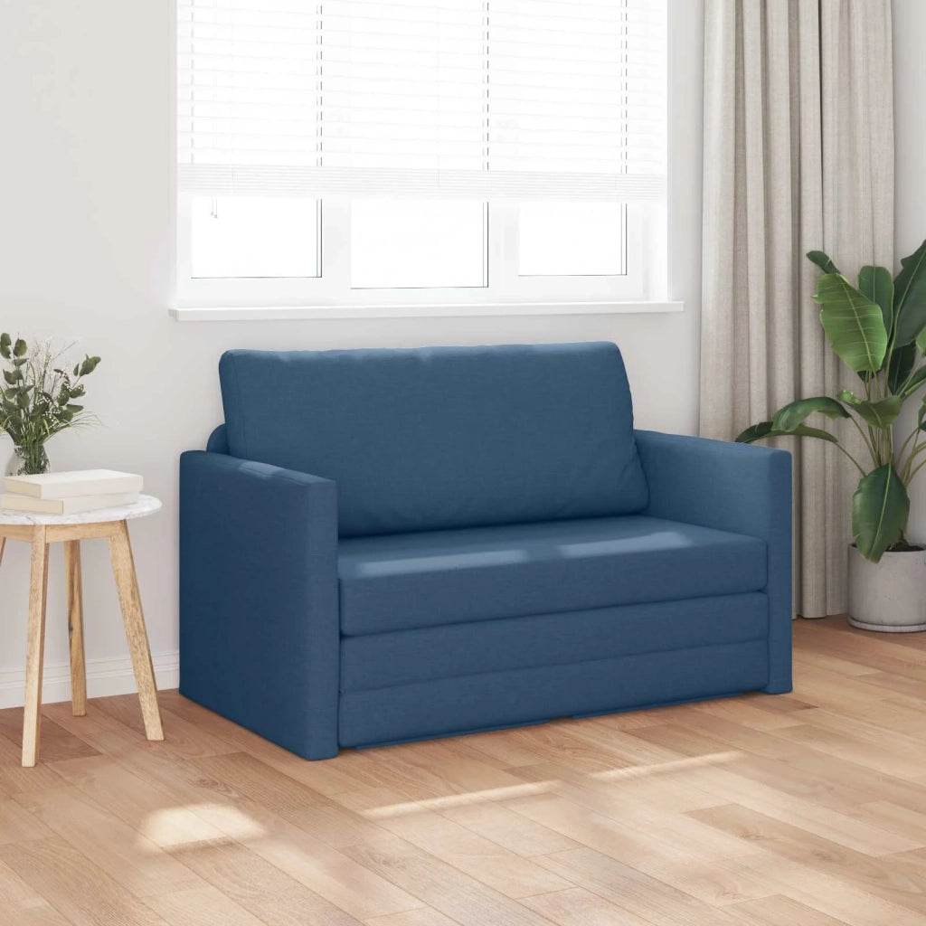 Divano letto 110cm Blu Tessuto 4106698