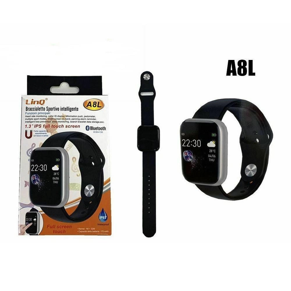 Trade Shop - Smartwatch Orologio Contapassi Smart Sport Bracciale Bluetooth Linq A8l -