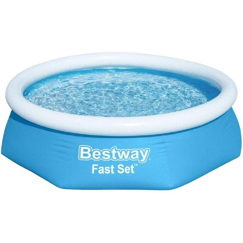 Trade Shop - Piscina Gonfiabile Fast Set ø244x61cm Rotonda Per Famiglie Giardino Estate 57448 -