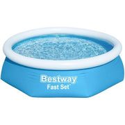 Trade Shop - Piscina Gonfiabile Fast Set ø244x61cm Rotonda Per Famiglie Giardino Estate 57448 -